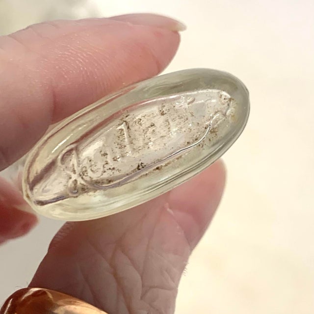 Early 20th Century Clear Glass Miniature Bottle Set of 7 For Sale - Image 12 of 12