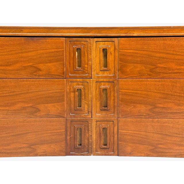 Edmond Spence, Concave Dresser, Stained Wood, Brass, Sweden, 1950s For Sale - Image 13 of 17