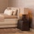 Contemporary Mocha Oak Veneer Nightstands, Set of 2 For Sale - Image 3 of 9