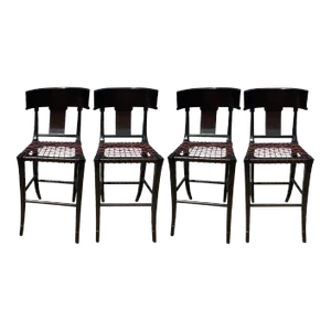 Mid Century Modern Klismos Bar Stools