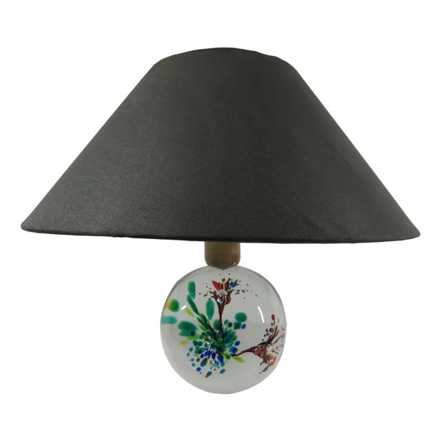 Swedish FM Table Lamp in Art Glass, 1960s For Sale