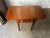 19th Century Antique Federal Style Flame Mahogany Carved Drop Leaf Side Table with Finished Back For Sale - Image 9 of 11