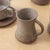 Stone Gray 1960s French Stoneware Ceramic Coffee Set- 7 Pieces For Sale - Image 8 of 18