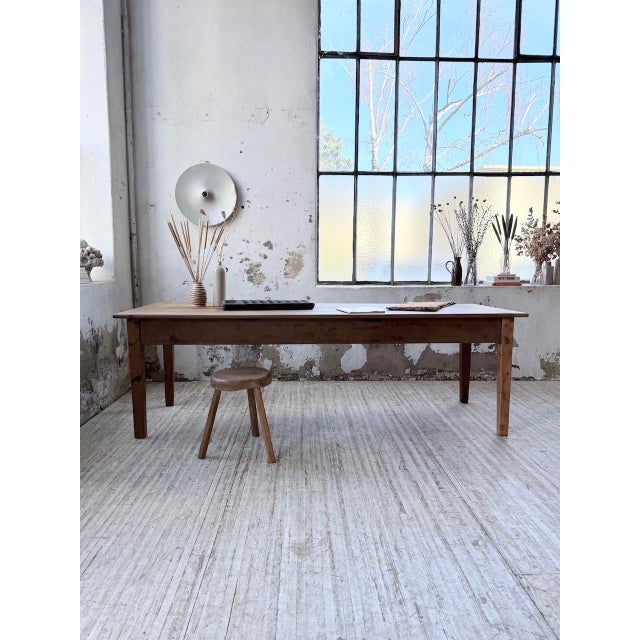 1950s Vintage Farmhouse Table in Oak, 1950s For Sale - Image 5 of 18