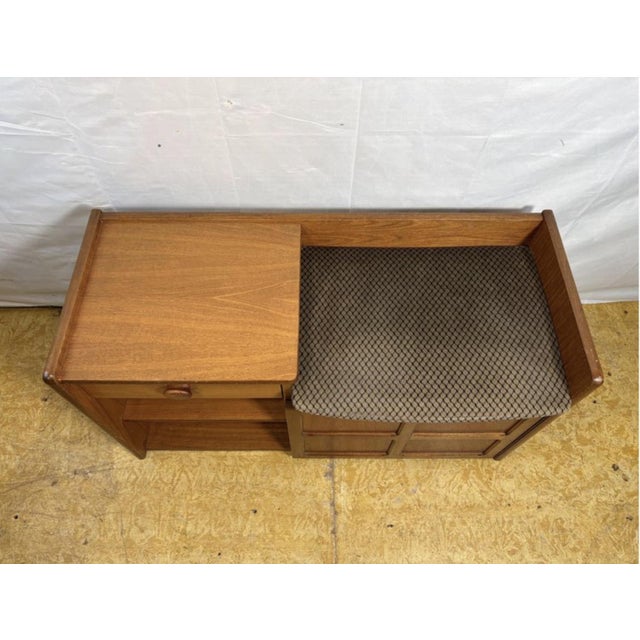 Vintage Teak Telephone Seat from Nathan, 1960s For Sale - Image 4 of 11