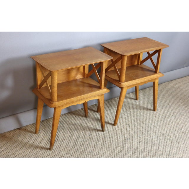 Vintage Bedside Tables, 1950s, Set of 2 For Sale - Image 6 of 6