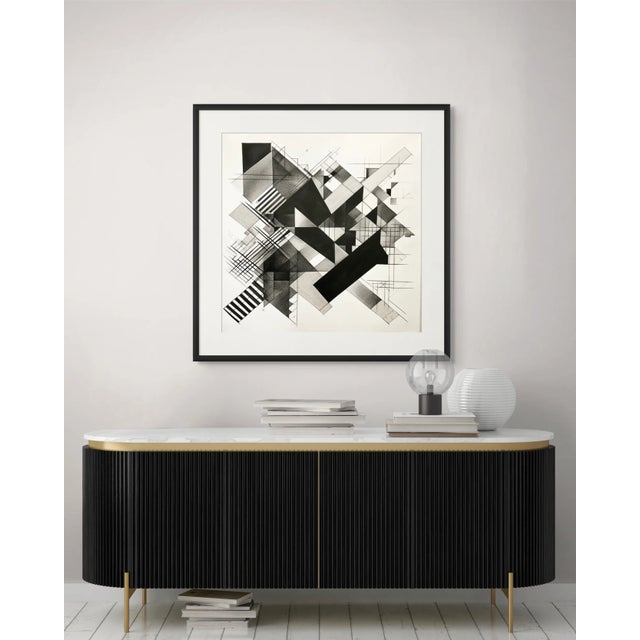 Original Black and White Minimalist Architectural Print. This print is produced in the United States using archival...