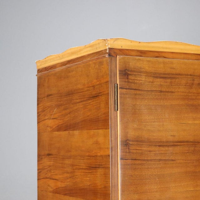 Wood Wardrobe Cabinet in Wood, 1940s For Sale - Image 7 of 11