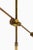 Metal Floor Lamp in Brass with Original Yellow Lamp Shade, 1950s For Sale - Image 7 of 13
