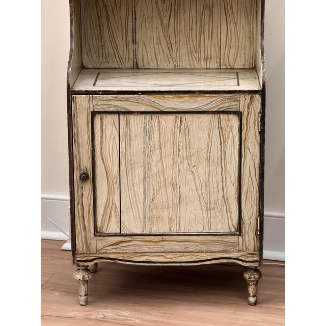 Diminutive Early 19th Century English Faux Bois Waterfall Bookcase For Sale - Image 6 of 14