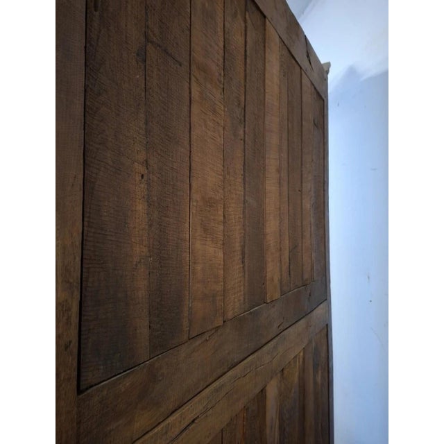 Brown Louis XV Wardrobe in Walnut For Sale - Image 8 of 12
