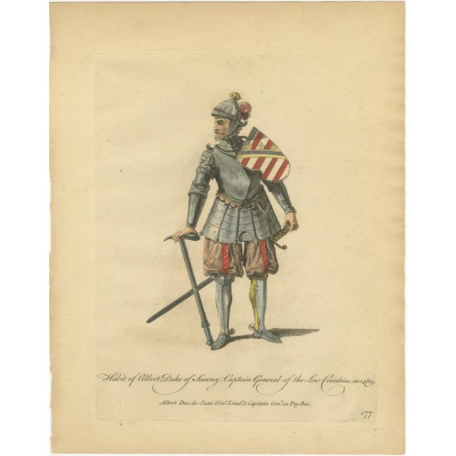 Jefferys, Albert Duke of Saxony in Armor with Shield and Sword, Costume ...