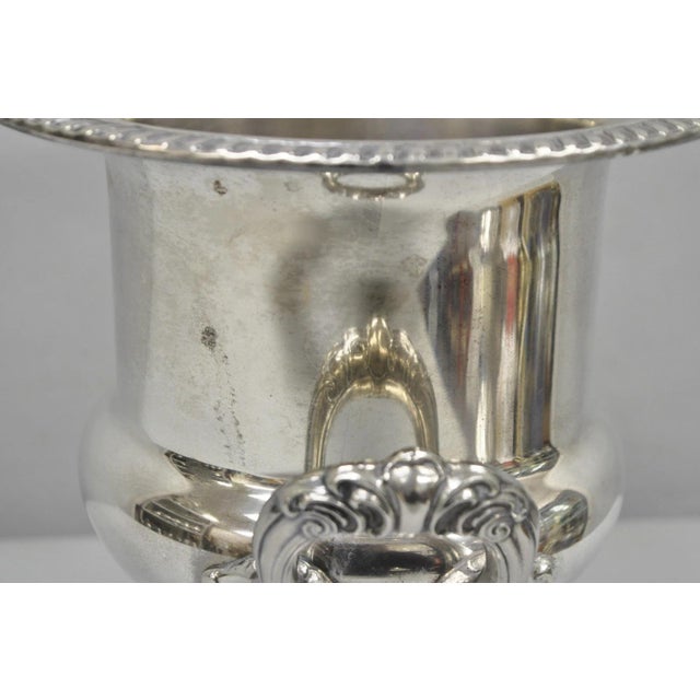Vintage Victorian Leonard Silver Plated Trophy Cup Urn Champagne Chiller Bar Ice Bucket For Sale - Image 13 of 15