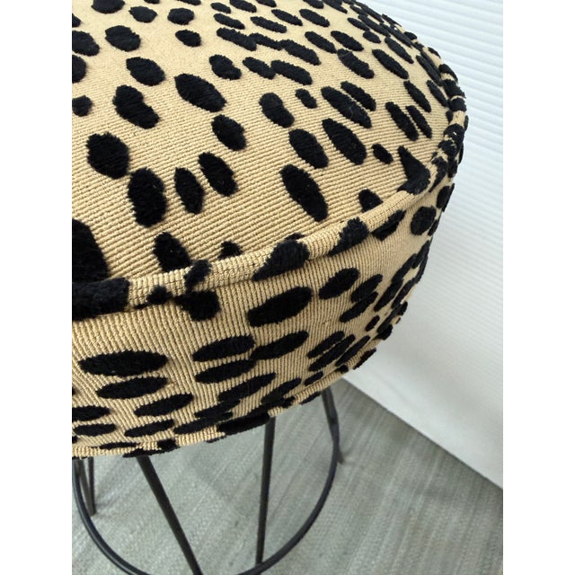 Mid 20th Century Cheetah Bar Stools. Set of Four For Sale In San Francisco - Image 6 of 12