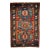 Antique Caucasian Kazak Rug, Hand-Knotted Wool Pile, Geometric Design, Red & Blue, 5' x 7' For Sale