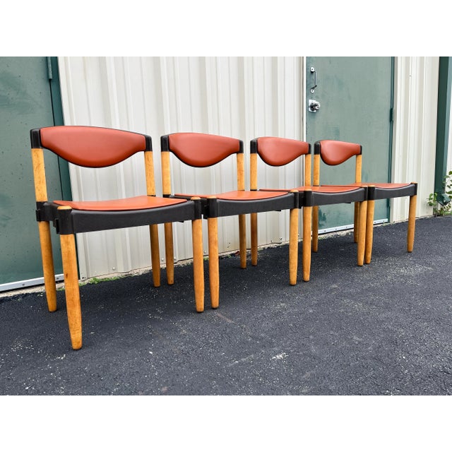 1970s Strax Chairs- Set of 4 by Hartmut Lohmeyer for Casala- 1970's Germany For Sale - Image 5 of 12