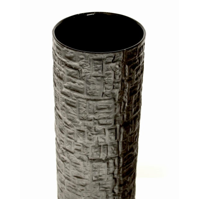 Martin Freyer Vintage Martin Freyer for Rosenthal Black Porcelain Noire Vase For Sale - Image 4 of 9