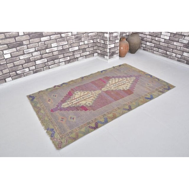 Turkish 1960s Home Living Etlectic Rug For Sale - Image 3 of 10