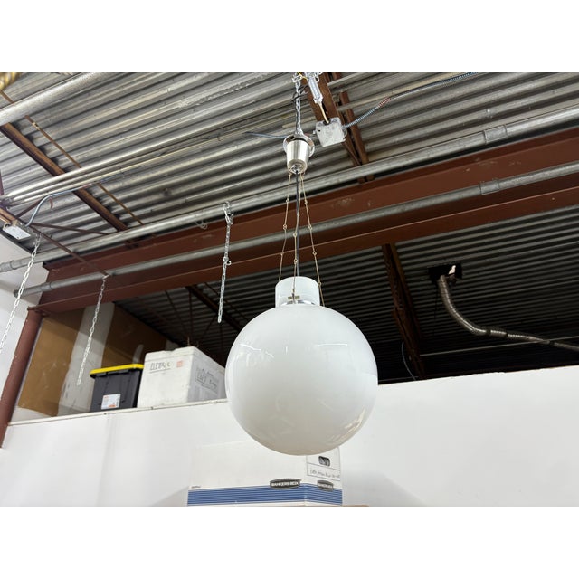 1970s Italian Modern Sphere Pendant For Sale - Image 9 of 11