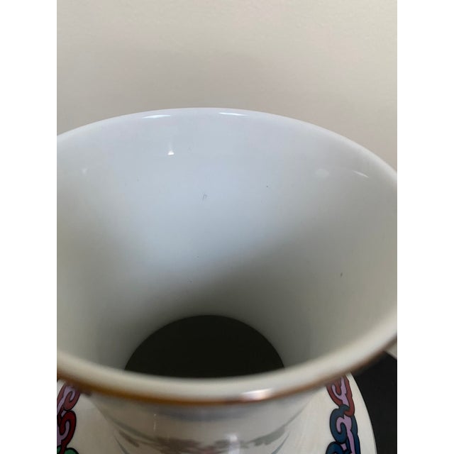 1986 Franklin Mint Chinese Porcelain Tortoise Vase For Sale - Image 11 of 14