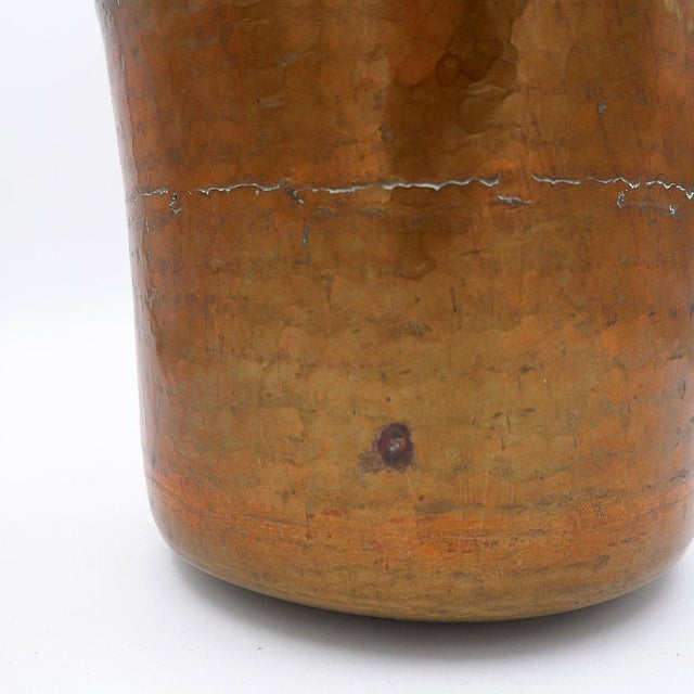 Hammered Copper Pital Ghalcha Vase, 20th Century For Sale - Image 9 of 14