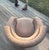 Roche Bobois Sculptural Circular Swivel Lounge Chair in Camel Suede Attributed to Vladimir Kagan For Sale - Image 18 of 18