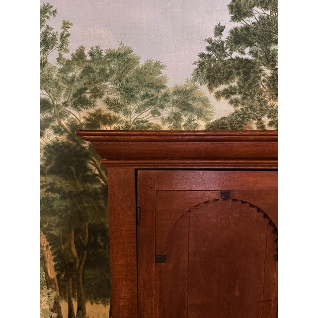 Wood 18th Century Dutch Arched Panel Cabinet For Sale - Image 7 of 8