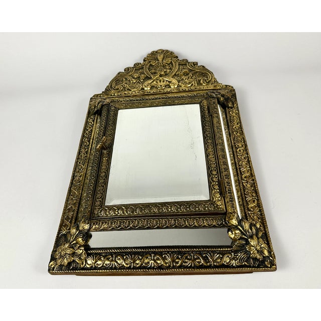 Vintage Mirror with Hooks, 1930s For Sale - Image 11 of 11