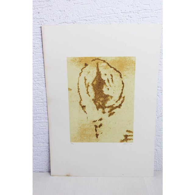 Klaus littmann print from the 70s this original lithograph was published in 50 copies in a box entitled "observation"....