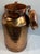 Metal Vintage Copper Milk Can Umbrella Stand For Sale - Image 7 of 10