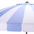 Spritely Home Buti 9 Ft Crank Umbrella, Baby Blue Cabana Stripe/Brown Pole For Sale - Image 4 of 9
