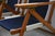 Wood Ralph Lauren Inspired Deck Chairs Oakwood With Navy Blue and White Upholstery - a Pair For Sale - Image 7 of 10