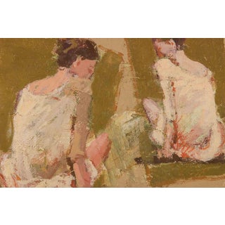 Franco Marzilli, Ballerinas, Oil Painting, 1970s For Sale