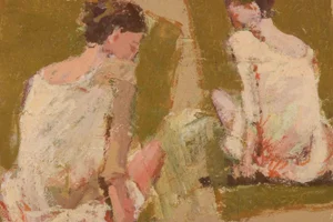 Franco Marzilli, Ballerinas, Oil Painting, 1970s