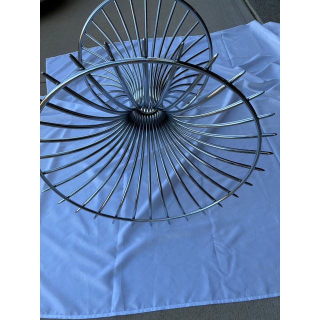 1970s Margot Round Chrome Dining Table Attributed to Gastone Rinaldi For Sale - Image 6 of 12