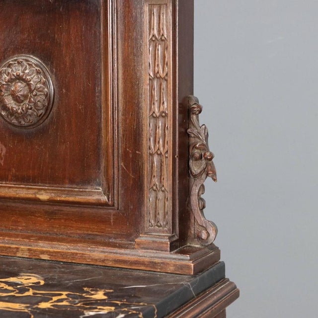 Neo-Renaissance Walnut Bedside Tables For Sale - Image 5 of 14