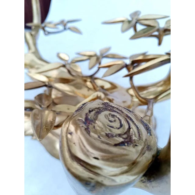 Mid-Century Modern Brass Bonsai Coffee Table attributed to Willy Daro, 1970s For Sale - Image 3 of 11