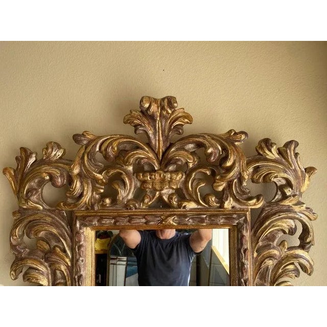 Rococo 1970s Rococo Giltwood Mirror For Sale - Image 3 of 13