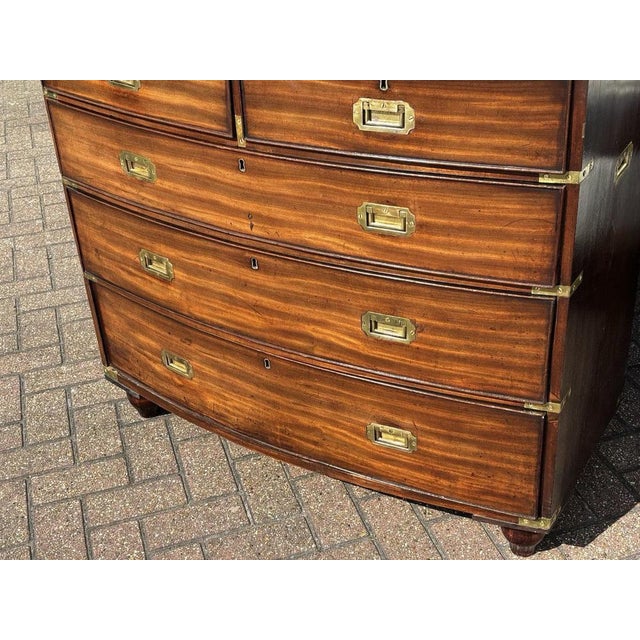 Victorian Campaign Chest with Brass Handles For Sale - Image 12 of 13