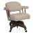 Vintage DoMore Office Swivel Chair Upholstered in White Faux Shearling For Sale