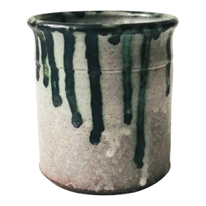 Purple Drip Pottery Vase