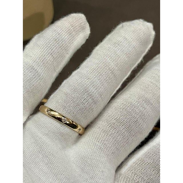 6 Flush Set Bezel Diamond Eternity Wedding Band in 14 Karat Yellow Gold For Sale - Image 14 of 18