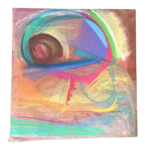 "Full Sail" Blustery Scene Original Pastel by Erik Sulander 12x12