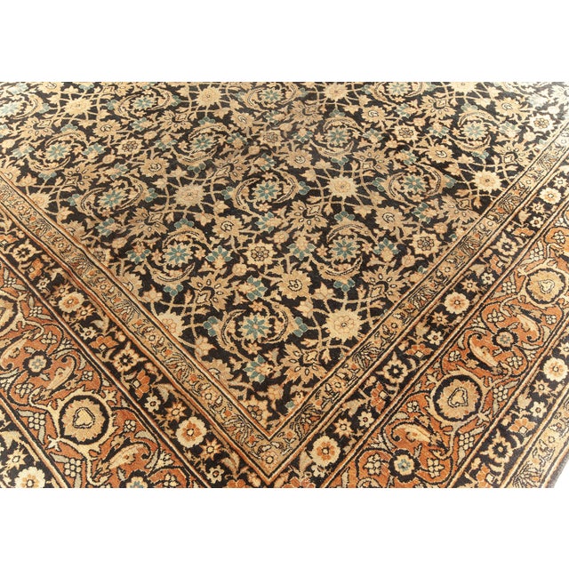 Textile One-of-a-kind Vintage Persian Kirman Carpet For Sale - Image 7 of 8