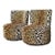 Vintage Leopard Velvet Swivel Chairs For Sale