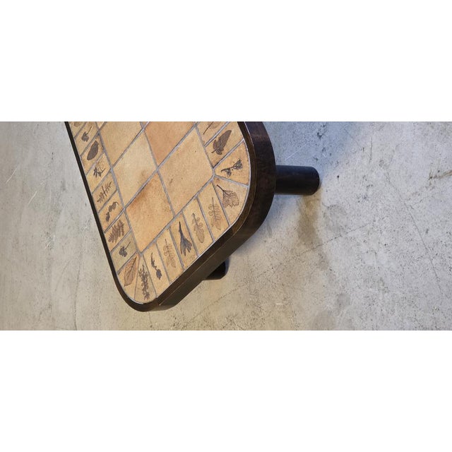 Herbarium Oval Coffee Table by Roger Capron, 1970s For Sale - Image 9 of 12