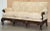 19th Century Hand-Carved Hardwood Sofa with Hawk Claw & Ball Feet For Sale - Image 3 of 18