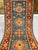 Blue and Rust Red Kazak Wool Runner Rug, Tribal Hallway Rug, 2'9" X 9'9" For Sale - Image 10 of 16