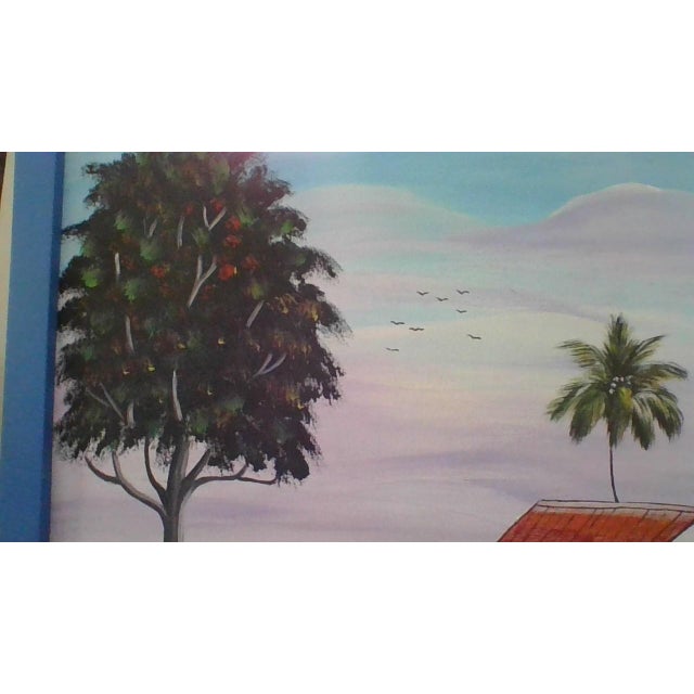 2000 - 2009 Headley Thompson Jamaica West Indies 2005 Ocean Scene With Hut For Sale - Image 5 of 9