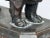 Scottish Art Deco Bronze Newfoundland Dog With Historic Inscription For Sale - Image 6 of 12